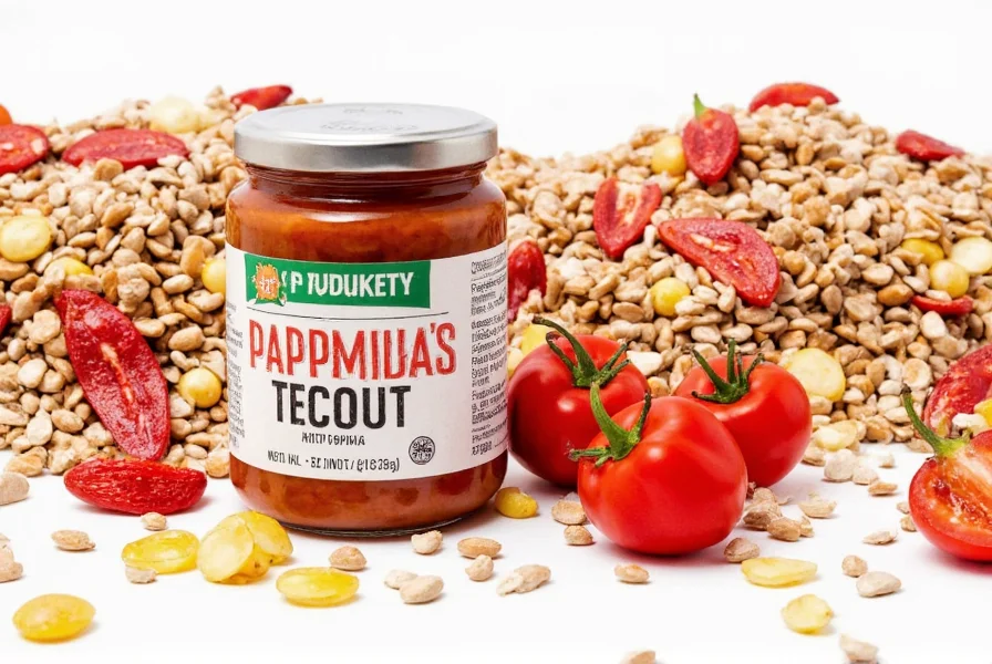 Paprika sprinkle on wooden spoon