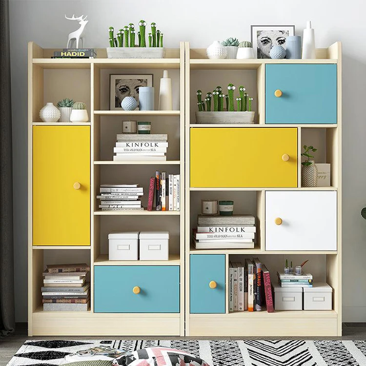 
living room furniture wooden book shelf bookcase 