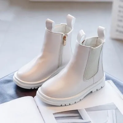 

2020 New style fashion high quality black boys girls Fall shoes kids boots, Black/white/orange