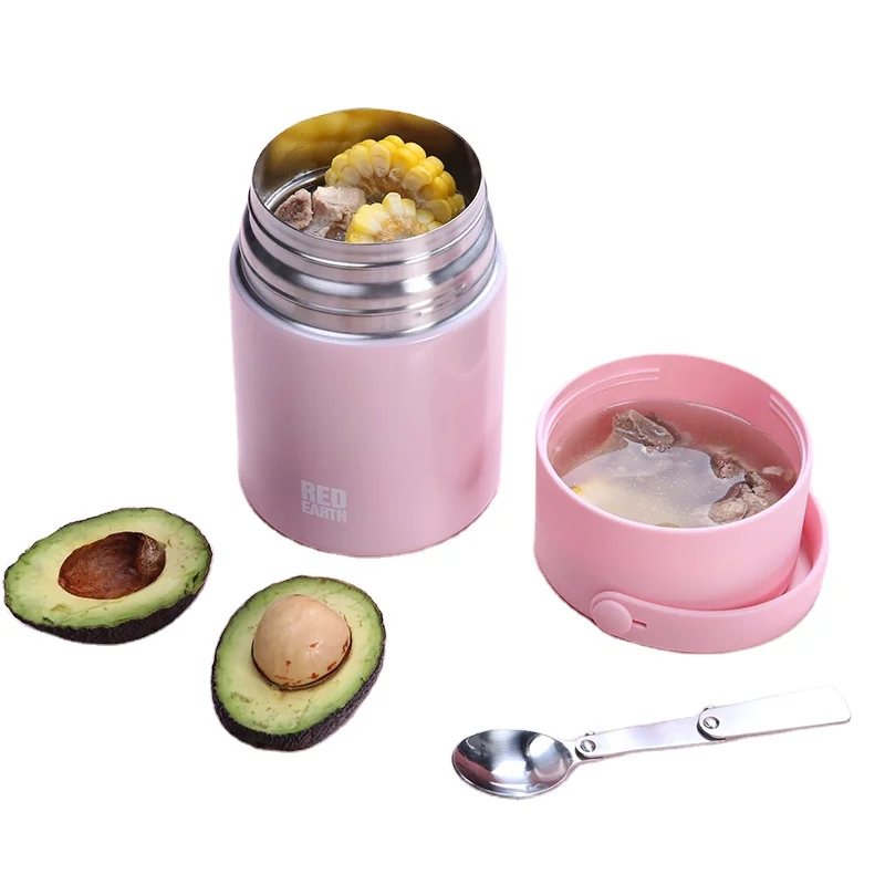 

Double wall beaker Stainless steel insulated lunch box casserole mini pot flask for hot food Student lunch container, Various colors & customized