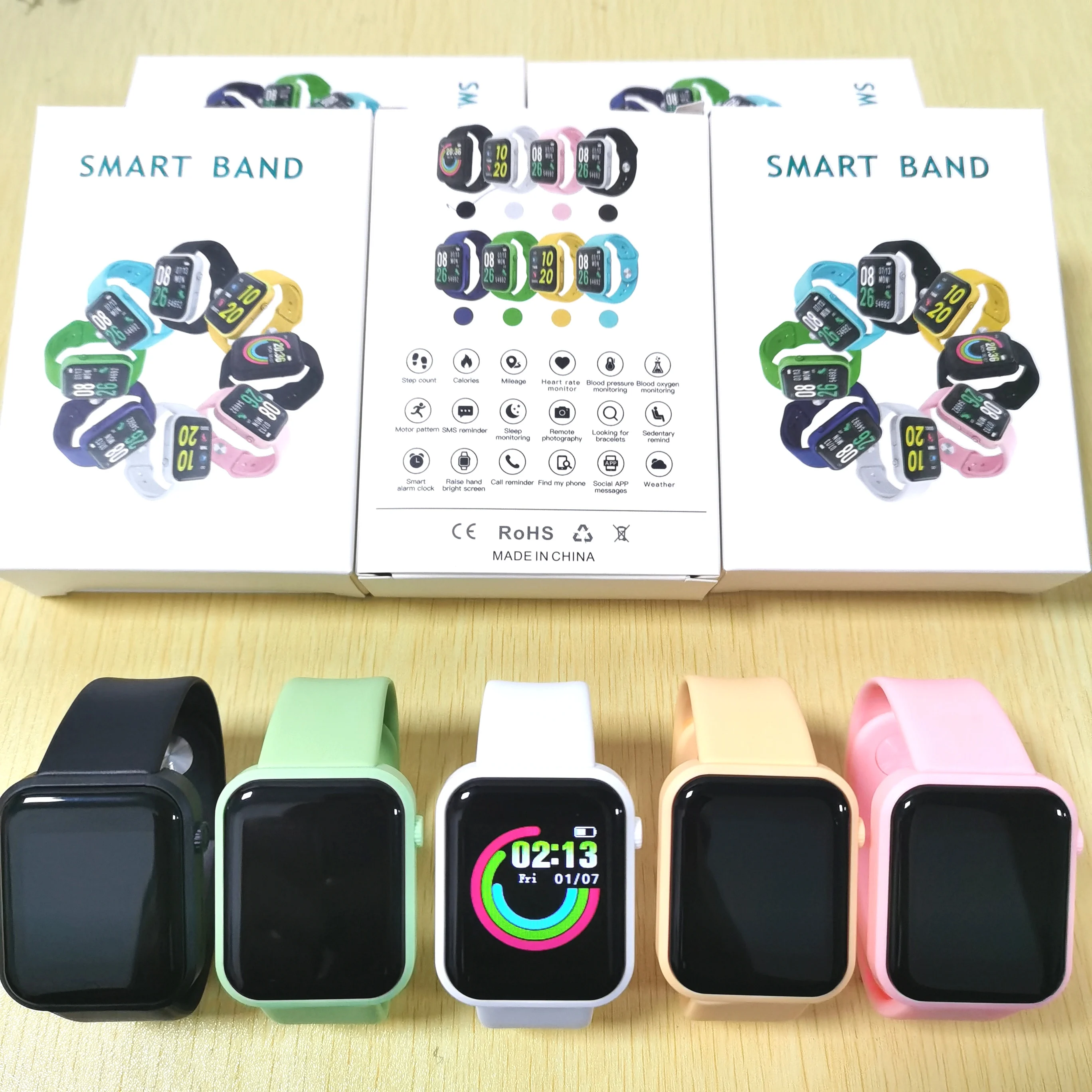 

2022 NEW Wholesale D20L Smartwatch Y88 Waterproof Watch Female Male Blood Pressure Heart Rate Smart Bracelet Smart Watch D20L