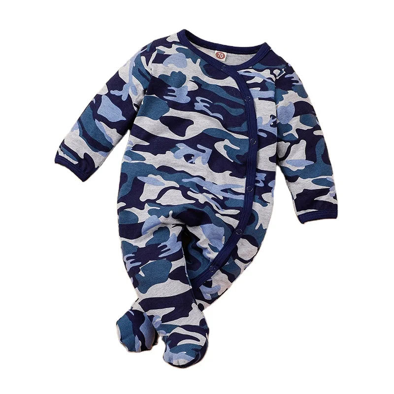 

2021 Spring Infant Baby Bodysuit Boys Long Sleeve Camouflage Print Rompers Jumpsuit Kids Clothes Outfits, As pic shows, we can according to your request also