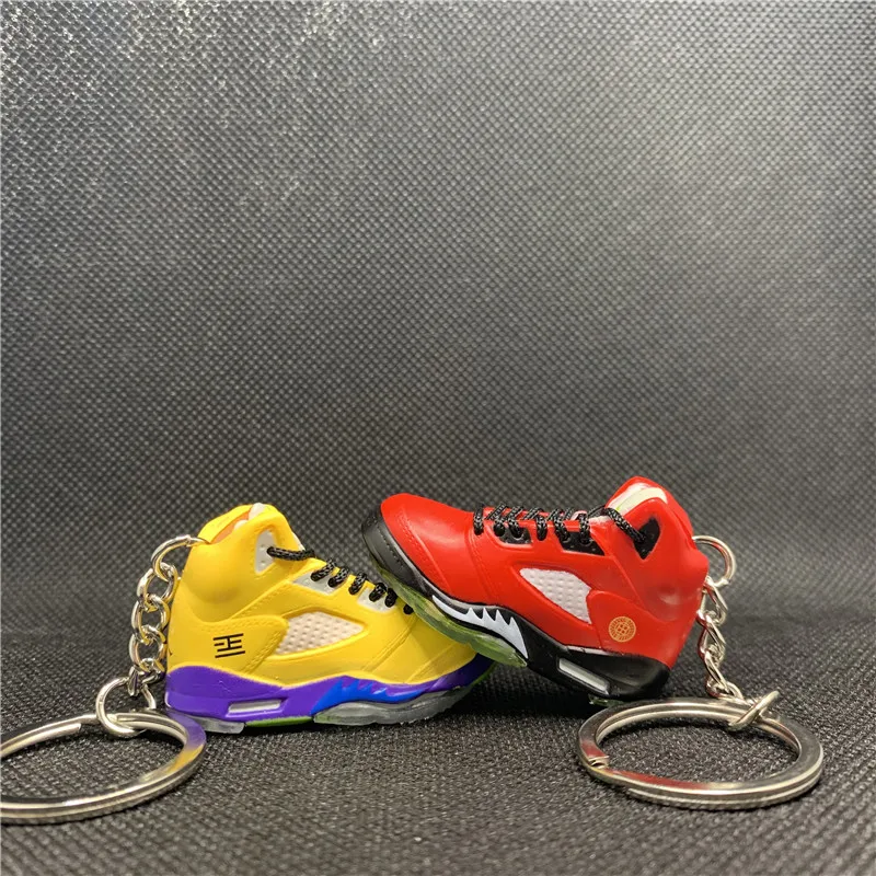 

Keychains 3D Pvc Mini OW AJ1 Sneaker Keyring air Chicago OF 3D Sneaker Shoe keychain