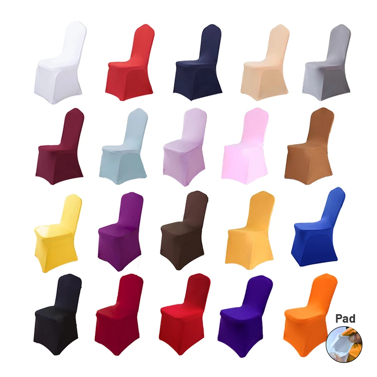 

Hot selling 100% polyester spandex chair cover for wedding chair covers