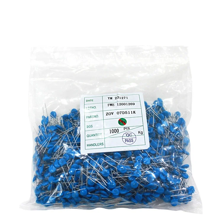 

Free Sample Power Zov Metal Oxide Low Voltage Varistor 07D511K