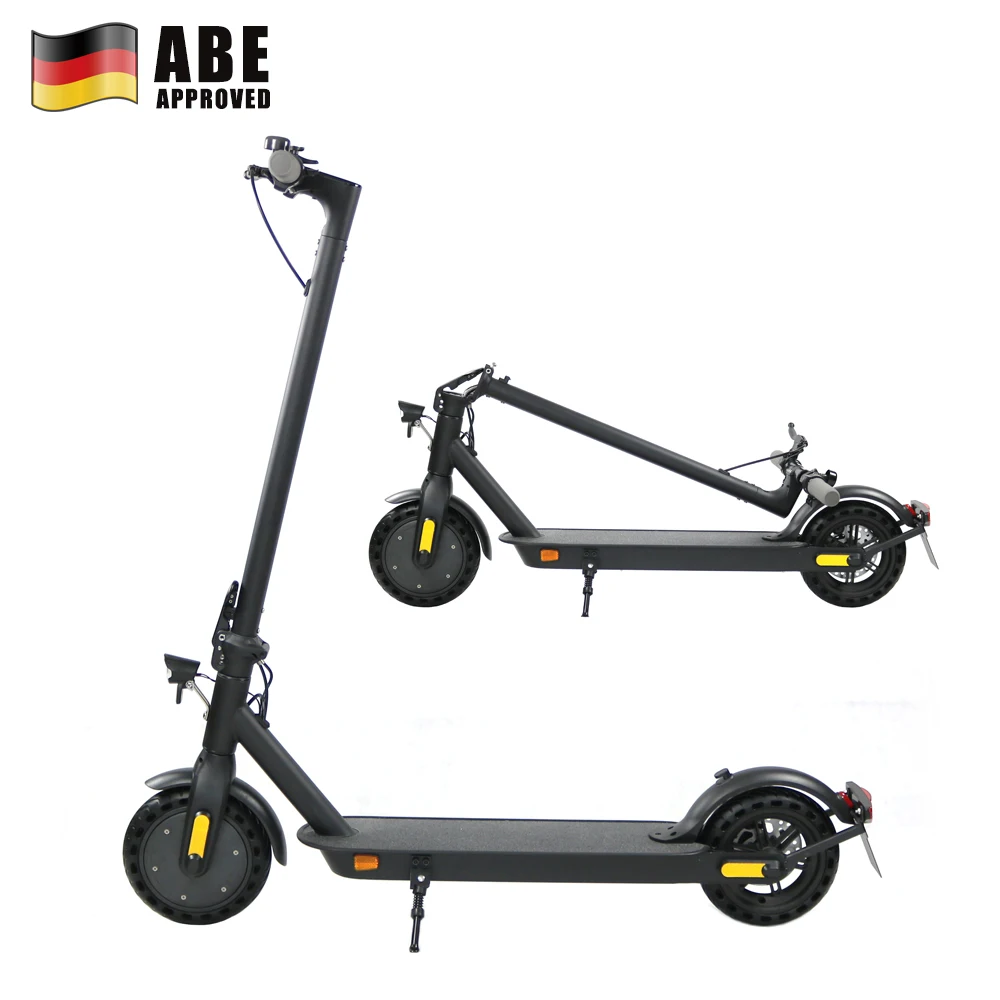 

ABE Approved Germany Standard 8.5 inch Electric Kick Scooter E Step, Black, whte, grey
