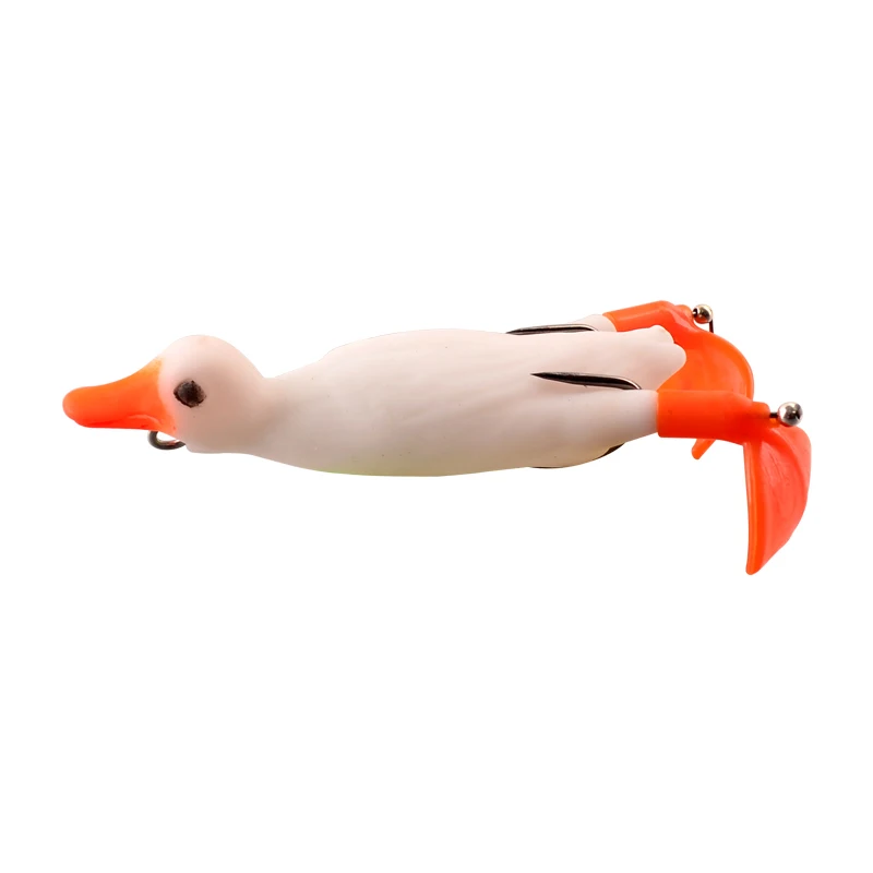

Duck Fishing Topwater Swimbait Duck Lure With Hooks Fishing Soft Duck Lure Set, Vavious colors