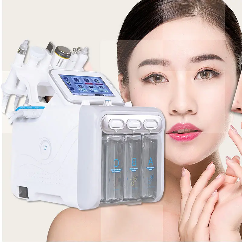 

Professional multifunction hydro facial machine 6 in 1 hydro facial machine microdermabrasion wholesale price, White