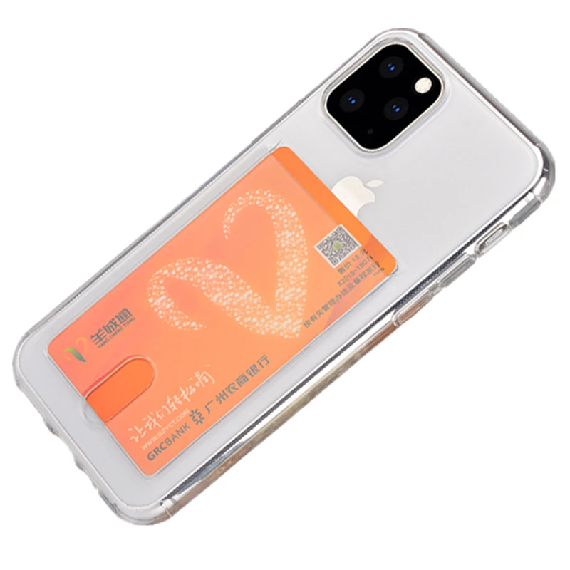 

Cases Crystal Clear For Iphone 11 Pro Max Case With Card Holder Mobile Phone Xs To 360 Full Body Rugged Transparent Cover