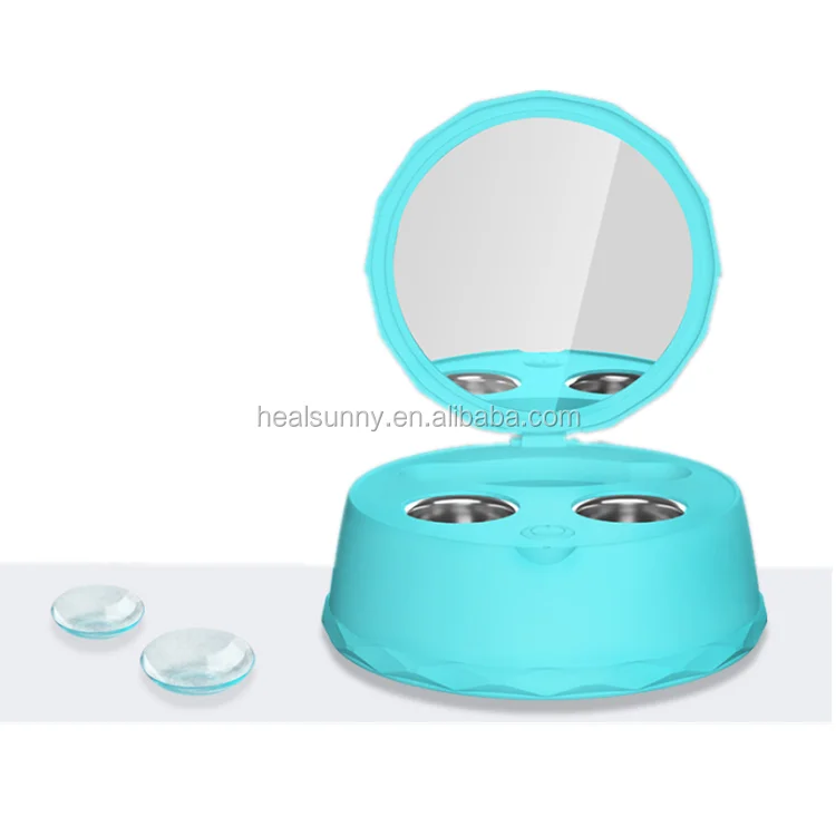 

Contact lens case soft lens cleaner, Pink, blue , white