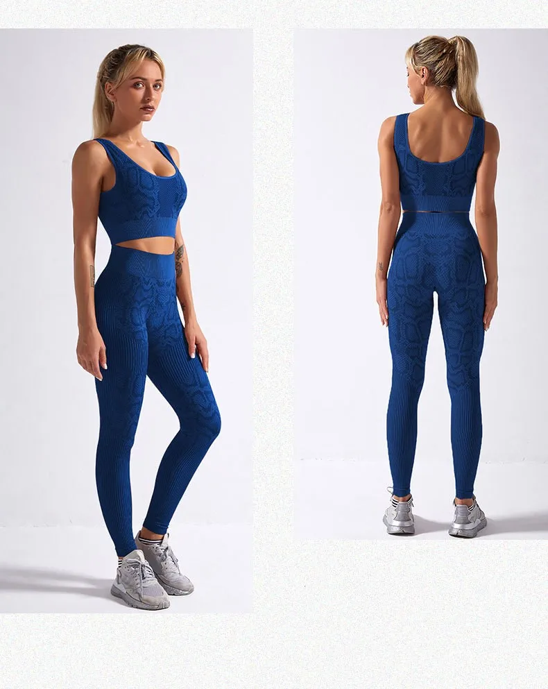 

Fitness Short Sleeve Crop Top Shirts Running Workout Gym Suit Clothes High Waist Shorts Sportswear 2 PCS Summer Women Yoga Sets, Customized colors