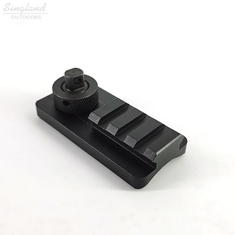 

3 Slots Swivel Stud Picatinny Kit Bipod Rail Adaptor Sling Adapter Bipod Adapter for PicatinnY, Black