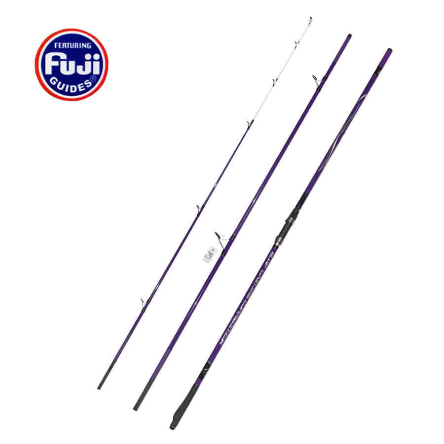 

4.5M Fuji Components color purple 3 sections Superhard high carbon surf rod long casting beach far shot fishing rod