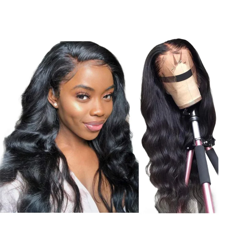 

Stylia Hair 13x4 Customized Sew-in Natural Wave Wig Transparent Lace Front Wigs, Natural colors