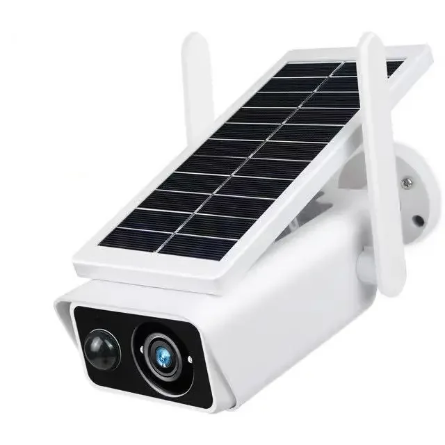 

3mp Low Power Solar Bullet Security Camera Outdoor Xm Icsee Motion Detection Wireless Wifi Rechargeable Solar Battery Camera