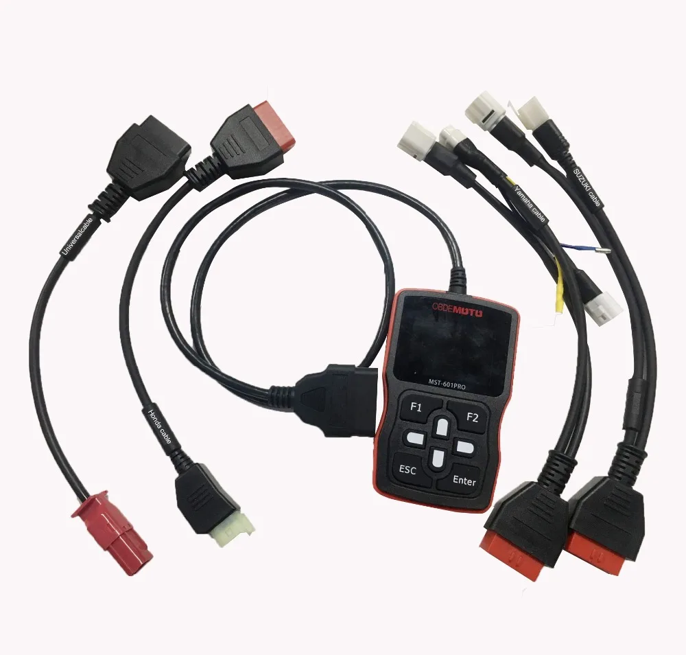 Motorcycle Diagnostic Scanner MST-601 Pro Scanner Code Reader Support All OBD2 Protocols Cars, Motorcycles and ATV