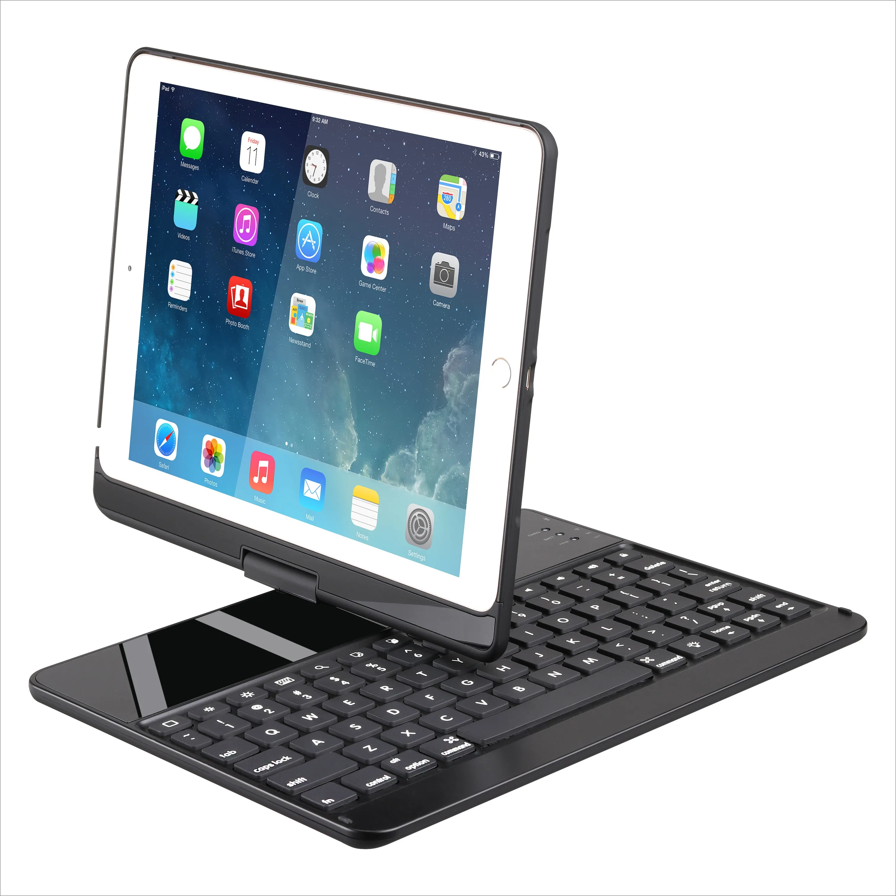 

Wireless keyboard for ipad 360 degree keyboard case mini RGB keyboard for ipad Apple