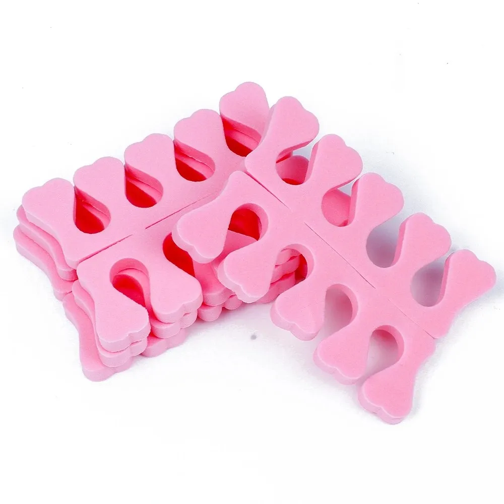 Pink Sponge Finger Toe Separators Nail Polish Feet Care Toe Separators Manicure Pedicure Nail Art Tool