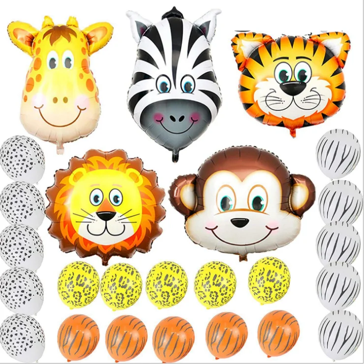 Ballons En Aluminium Pour Enfants Theme Animal Fete D Anniversaire Dessin Anime Set De Ballons En Latex Disposition Dessin Anime Buy Theme Animal Fete D Anniversaire Decoration Animal En Aluminium Film Ballon En Latex Ballon Ensemble Dessin Anime