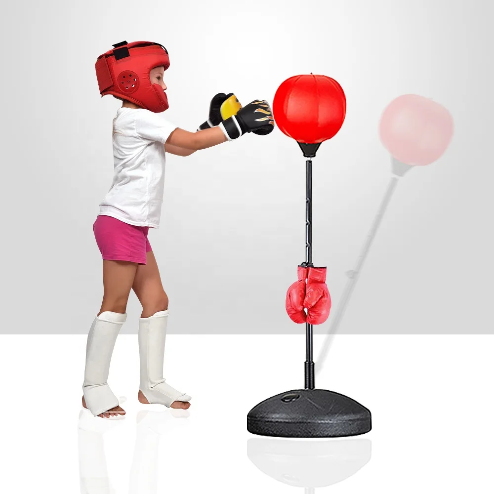 

Adjustable Boxing Training Equipment kids punching bag with Boxing Gloves and Pump, Picture color
