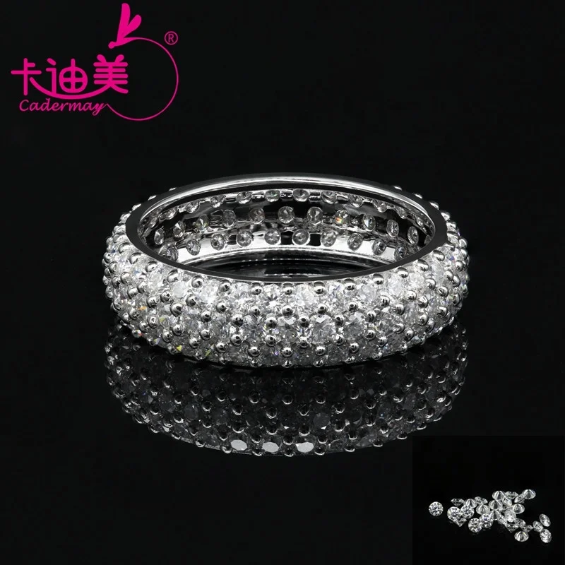 

Lab Grown Diamond Eternity Ring Bands 18K/14K Synthetic Moissanite Engagement Ring 1.7mm Melee Moissanite Jewelry
