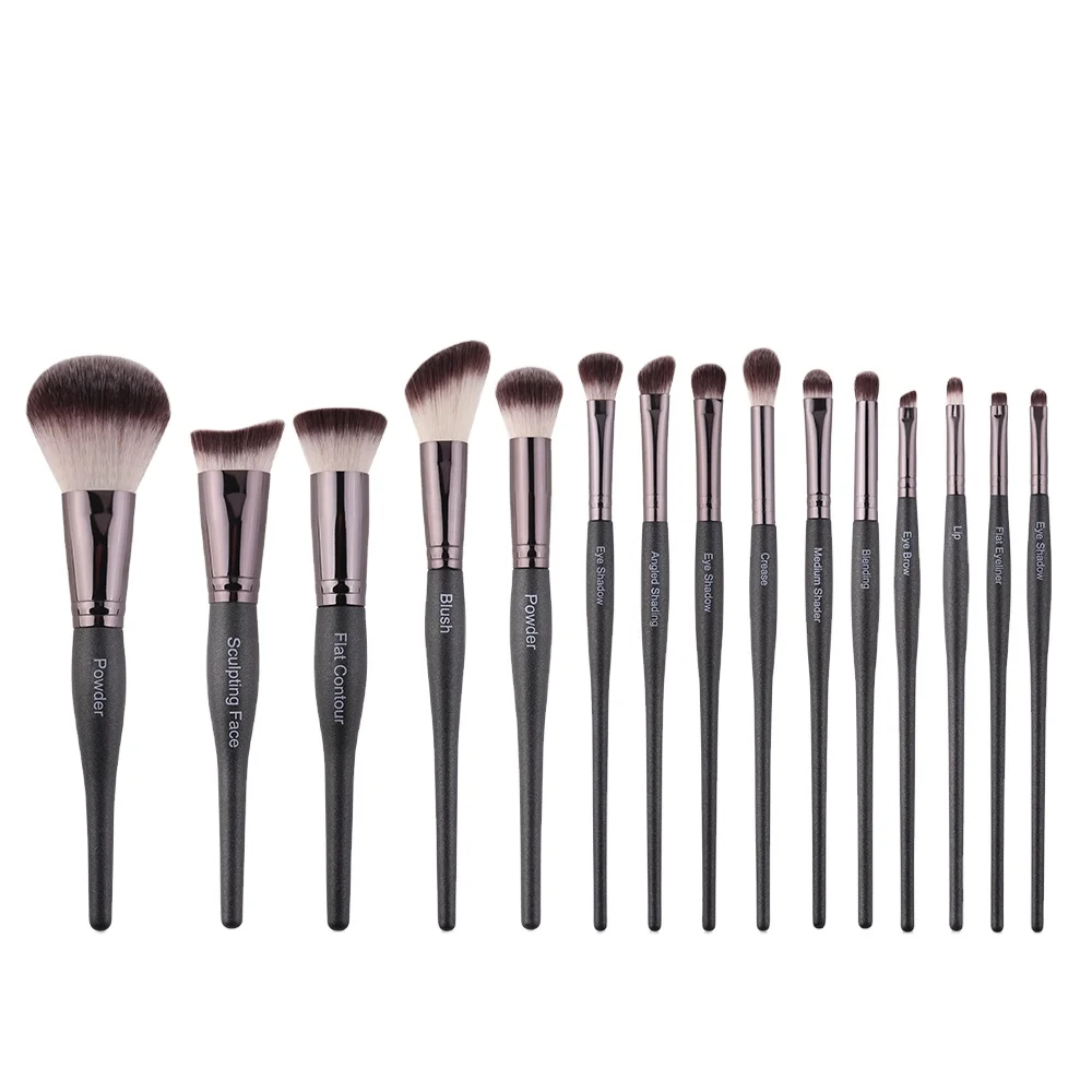 

Fashion Travel Brushes Set Cosmetics Tool Kits 15 Pieces Makeup Brush Set