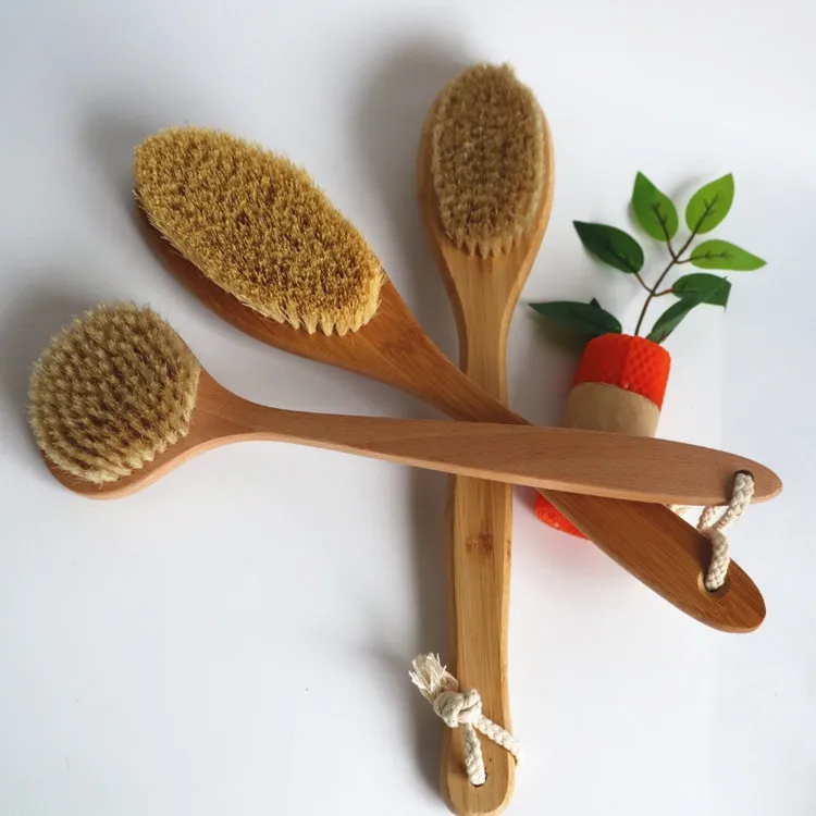 Cellulite Wet And Dry Body Brush Wholesale Exfoliator Wooden Brush Bath