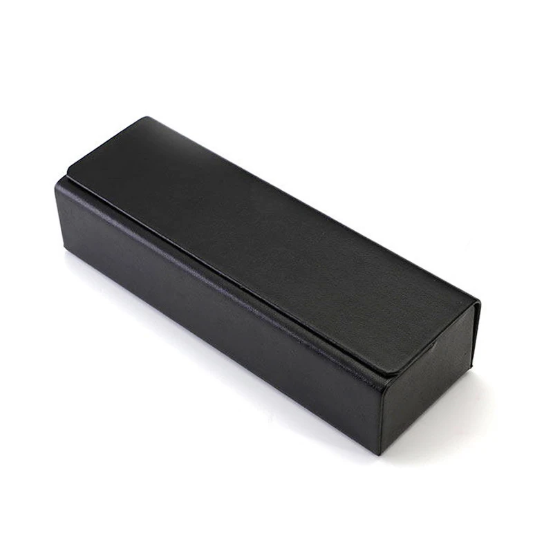 

Mocoo clamshell style eyewear box square magnetic glasses case for glasses, Black