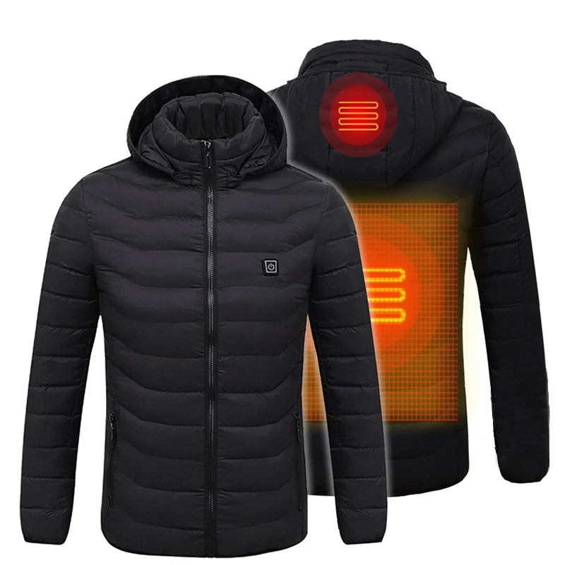 

JACKETOWN Hot Sale 2019 New Stylish Women And Men's Rechargeable Battery Heated Jackets Waterproof High Quality