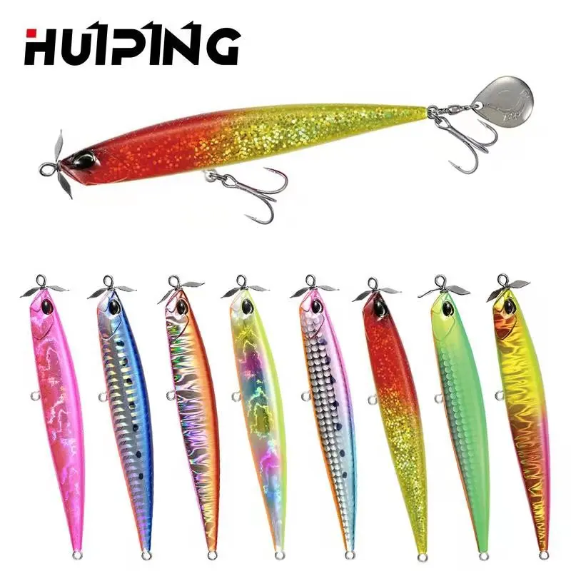 

HUI PING Fishing Bait Lure 110mm 27g Artificial Baits Sinking Baits Painted Lures 9073, 8 colors