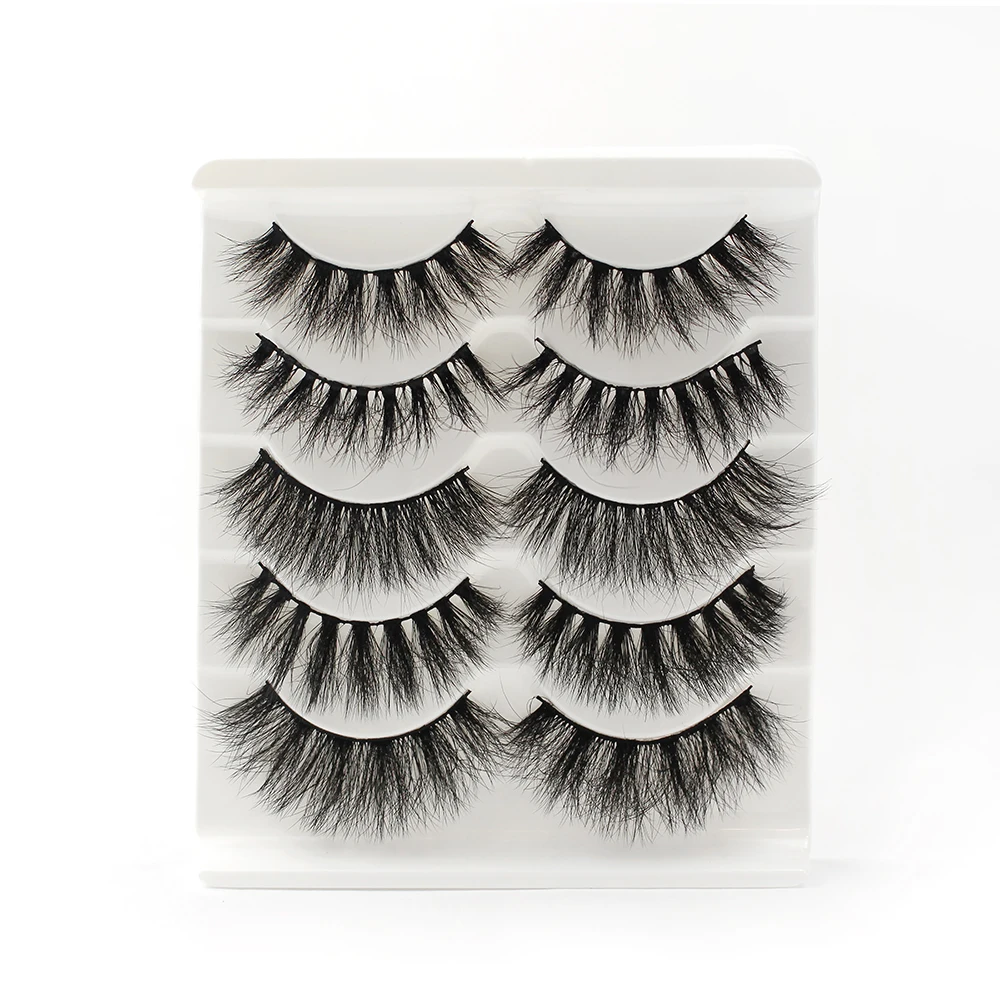 

natural looking false eyelashes, custom box package, Black