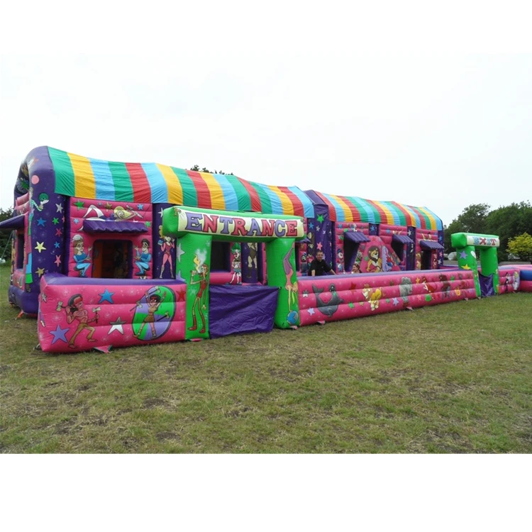 
Outdoor playground Inflatable amusement park Fun City jumping bouncy obstacle For kids 
