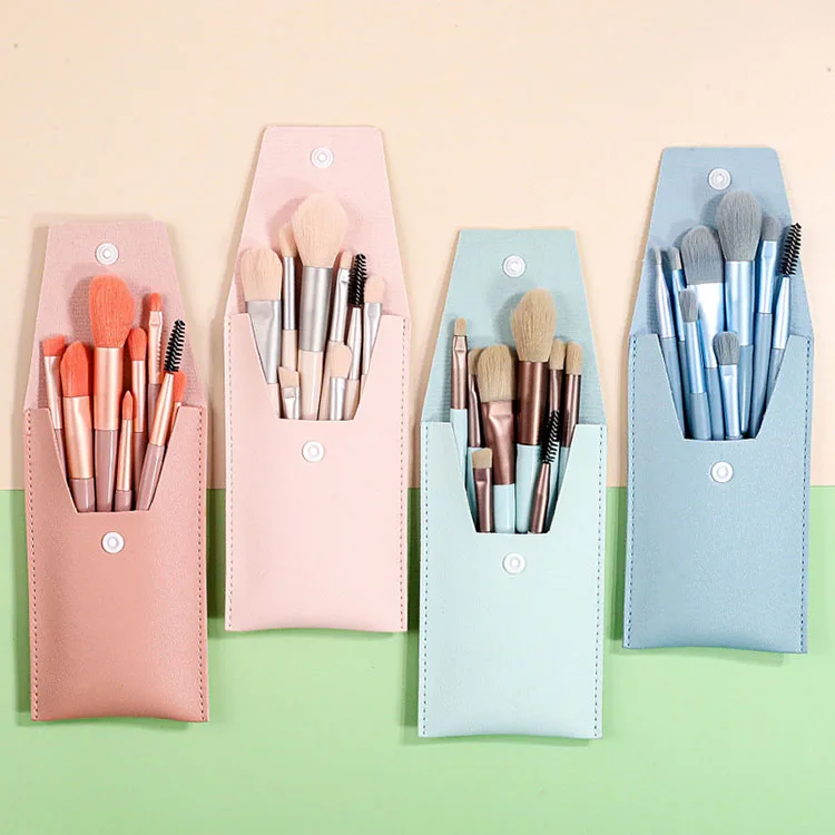 

8pcs Mini With Matte Plastic Handle Makeup Brushes New Best Selling Beauty Tools Custom Logo Makeup Brush Sets For Ladies