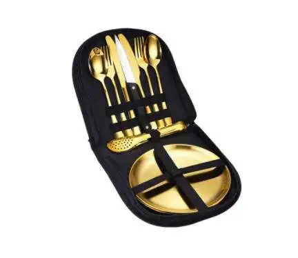 

New Arrival Outdoor Portable Packaging Flatware Picnic Camping Cookware Cutlery