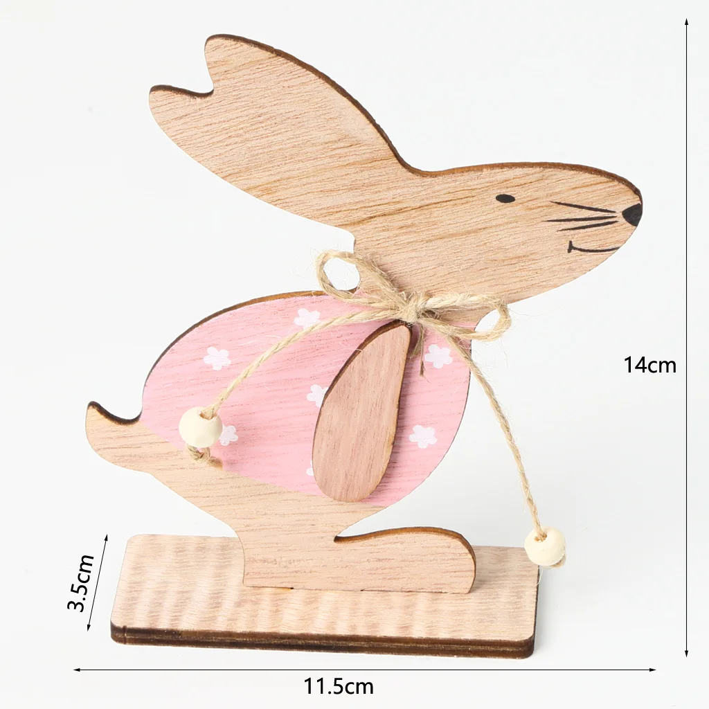

Hot selling Easter Bunny wooden tabletop decoration