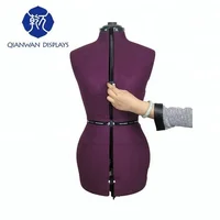 

High Quality Female Adjustable Dress Form, half body mannequin Dummy from Size XS, S, M, L, QianWan Displays