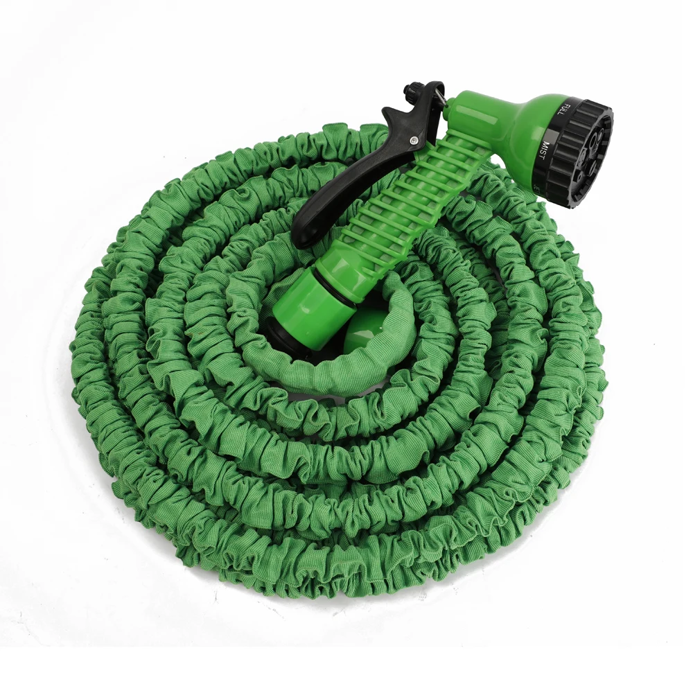 

5M 10M 15M Light Weight Expandable and Flexible Garden Pipe Hose with Fittings Nozzle, Customized color accetable