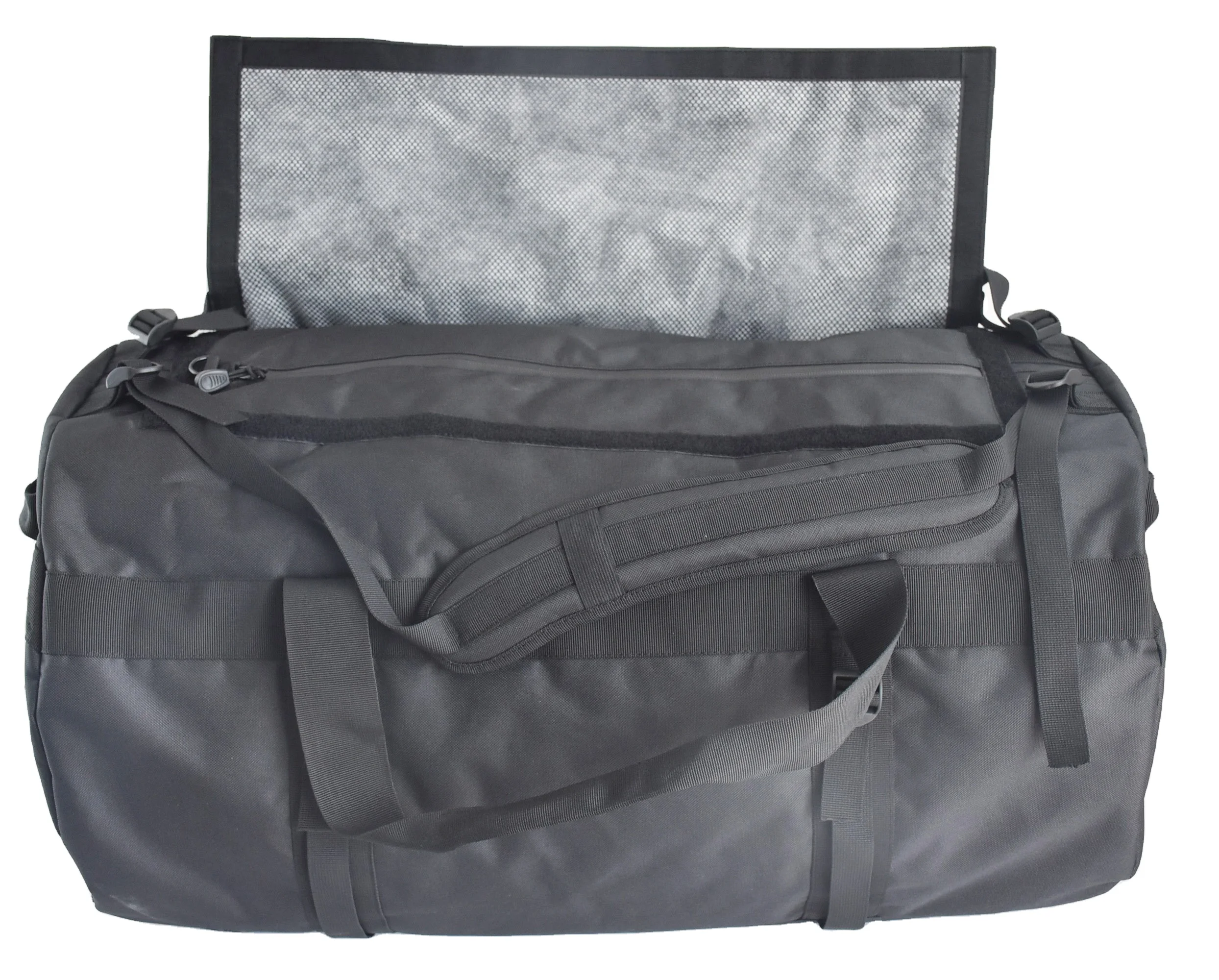 

China factory Black 600D polyester Activated charcoal Carbon lined Smell Proof Duffle Bag