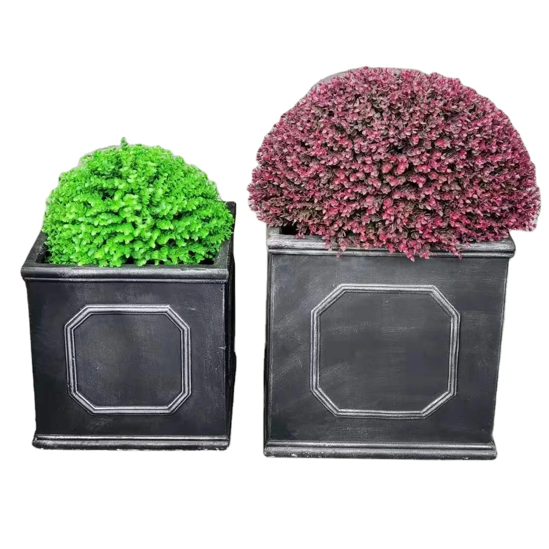 

Popular outdoor concrete flowerboxes for backyard garden or frontyard garden with forxlead effect