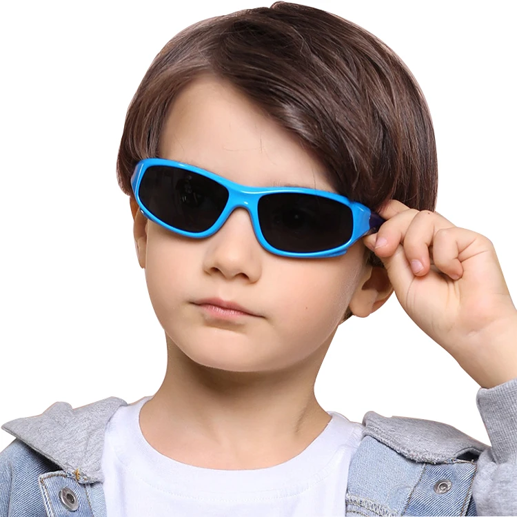 

Silica Gel Flexible Sunglasses Kids Sport Eyewear Polarized Sunglasses Outdoor Cycling Riding Shades For Boys Girls, 22 colors for choice