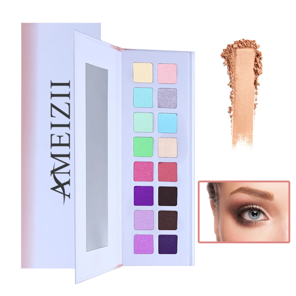 

Wholesale Eyeshadow Palette 16 Colors Sombra De Ojos Make Up Set For Women Fard A Paupiere Glitters Shimmer Eye Shadow Pallet