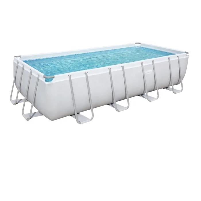 

Bestway 56466 18' x 9' x 48" Rectangular Above Ground Frame Steel Swimming Pool, Photo