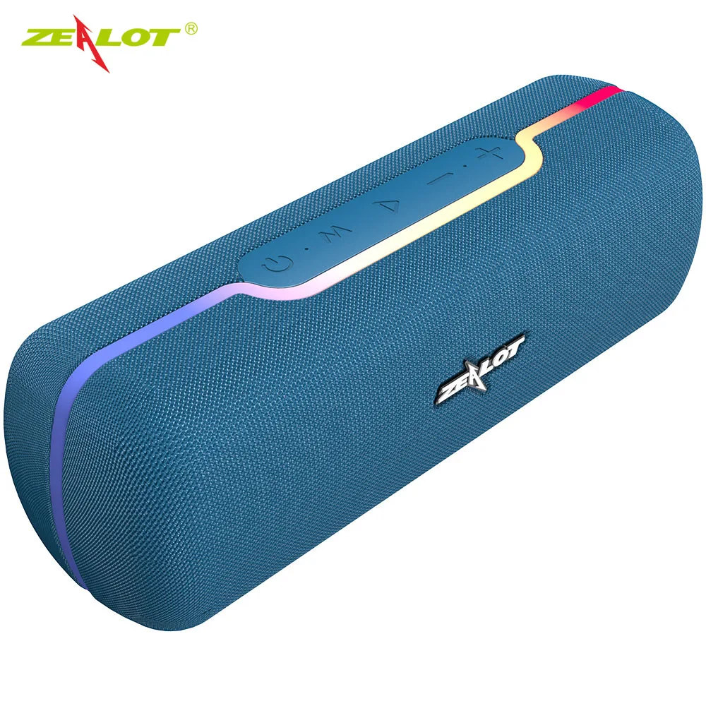 

2021 Latest Portable Mini Wireless Bluetooth Speaker with led light Zealot S55