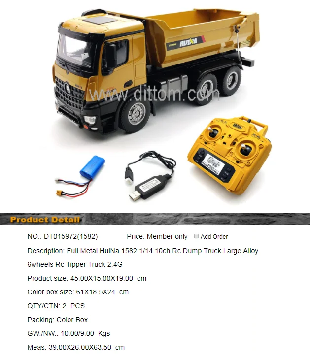 rc tipper lorry