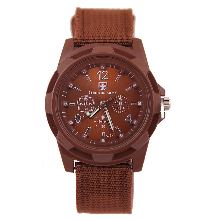 

Fashion nylon braided military watch land and air force watch sports watch, Rose gold