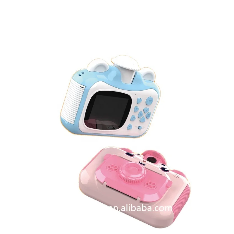 
Print Camera with Print Paper 2.4 Inch Color Screen Photo 1080p Video Recording Rechargeable Children Camera 