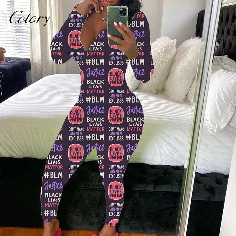 

Colory Animal Print Leggings Bandage Jogger Jumpsuit, Picture shows