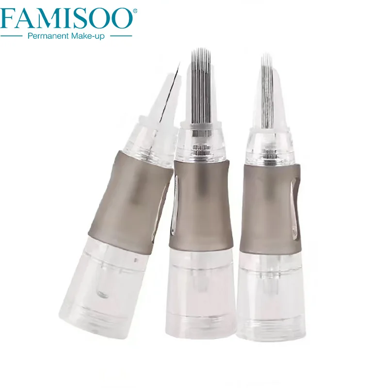 

OEM factory wholesale eyebrow lips eyeline microblading tattoo micro blading cartridges needle for permanent makeup machine