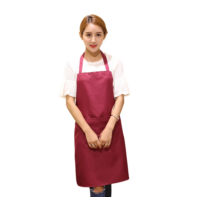 

Restaurant Cooking Kitchen Bib Apron Looped Neck Bib Apron Family Work Cloth Neck Strap Apron For Adult