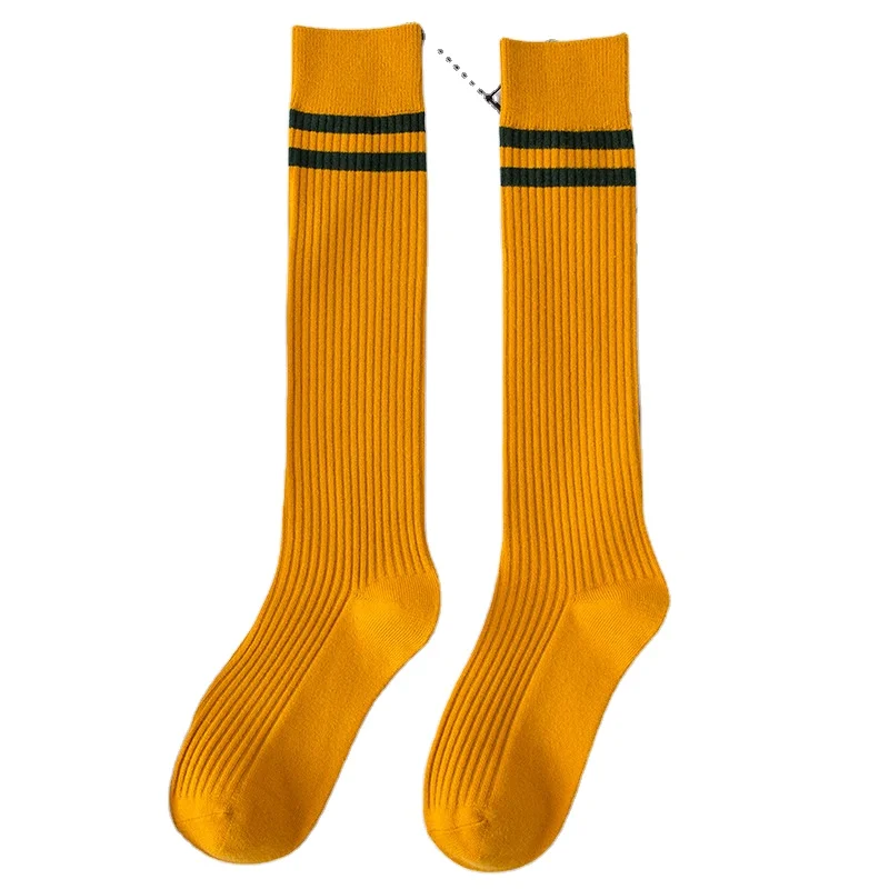 

Girl Knee Long Cotton Quailty Womens Fashion Knitted Sock for Women for Girls Sport Knee-High Wholesale Spandex 2021 High Socks